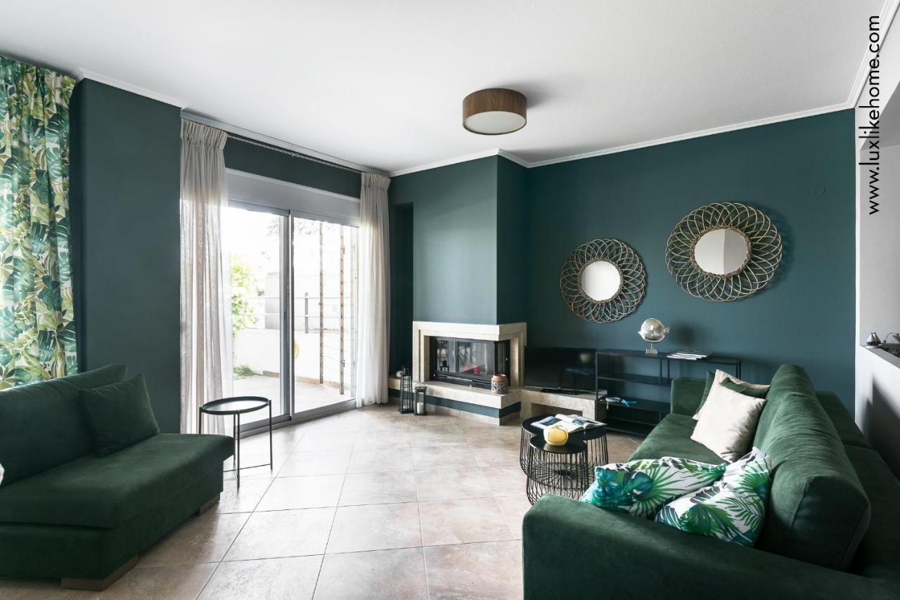#Luxlikehome - Mediterranee Beachfront Summer House Kalyves Polygyrou Kültér fotó