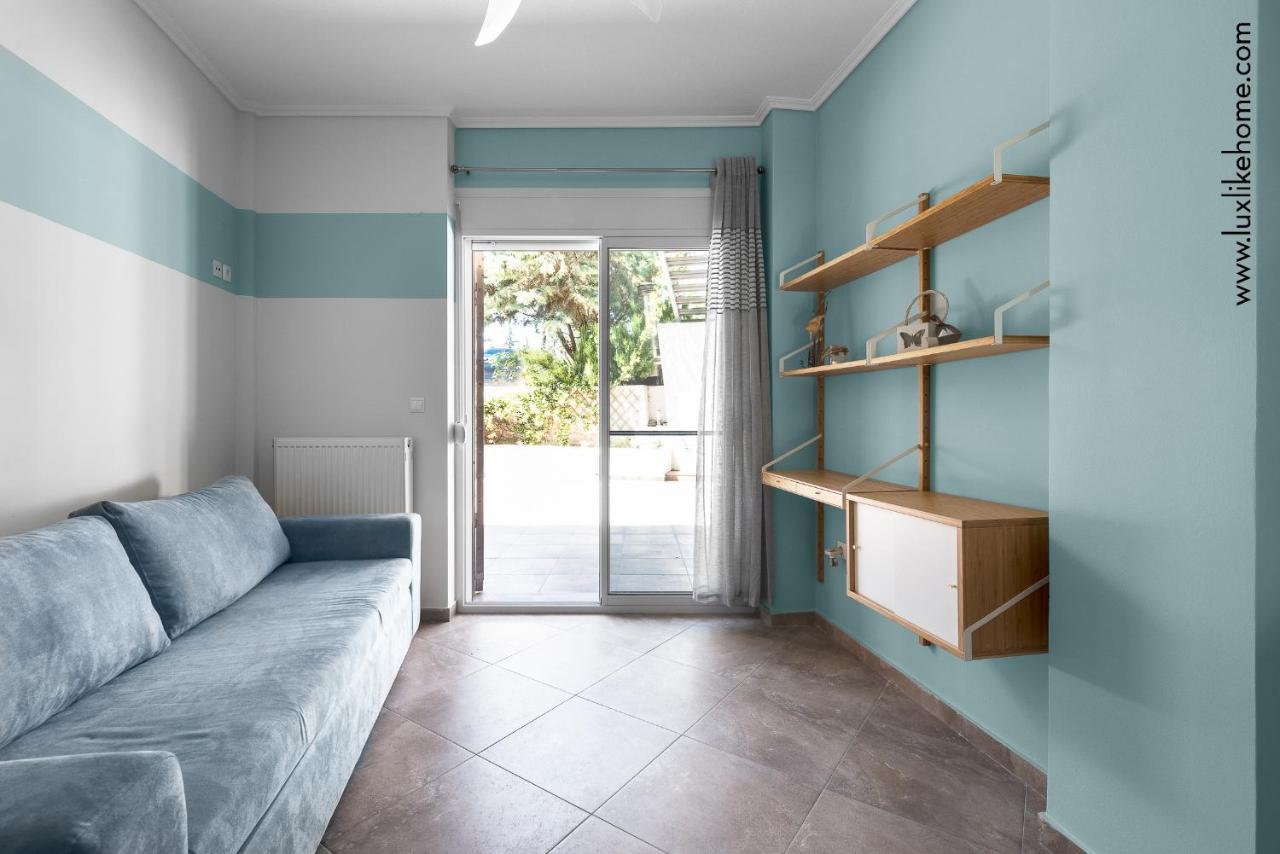 #Luxlikehome - Mediterranee Beachfront Summer House Kalyves Polygyrou Kültér fotó