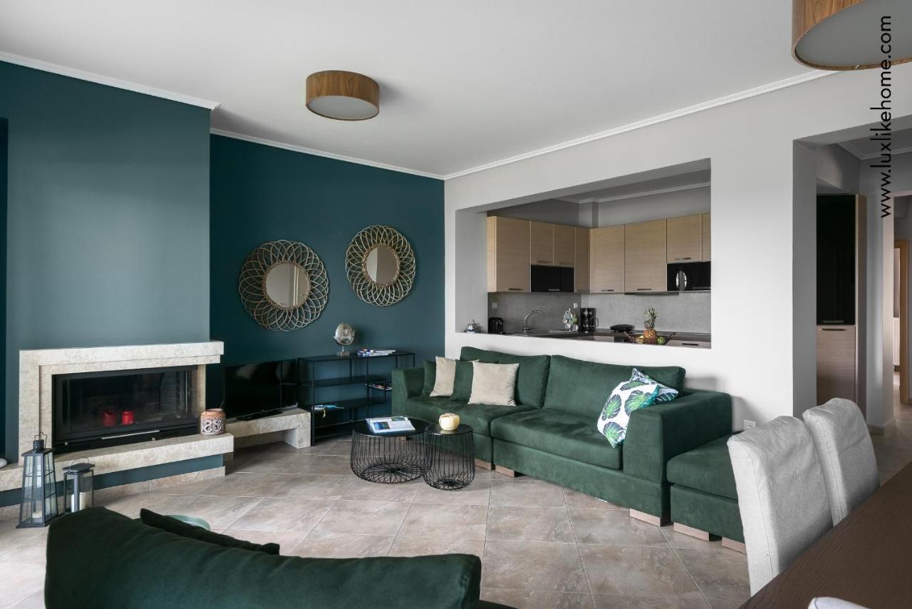 #Luxlikehome - Mediterranee Beachfront Summer House Kalyves Polygyrou Kültér fotó