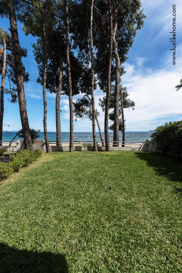 #Luxlikehome - Mediterranee Beachfront Summer House Kalyves Polygyrou Kültér fotó